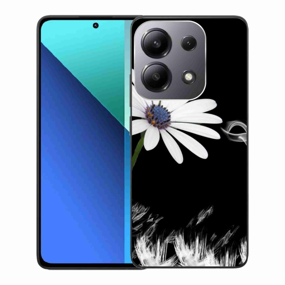 Gelový kryt mmCase na Xiaomi Redmi Note 13 - bílá květina