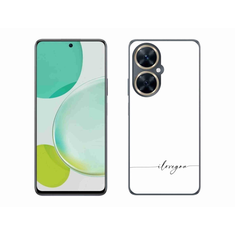 Gelový kryt mmCase na Huawei Nova 11i - I love you bílé pozadí