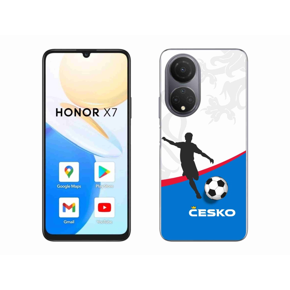 Gelový kryt mmCase na Honor X7 - fotbal Česko 1