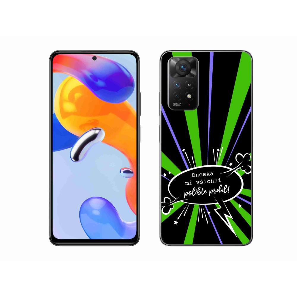 Gelový kryt mmCase na Xiaomi Redmi Note 11 Pro 4G/5G - vtipný text 15 černé pozadí