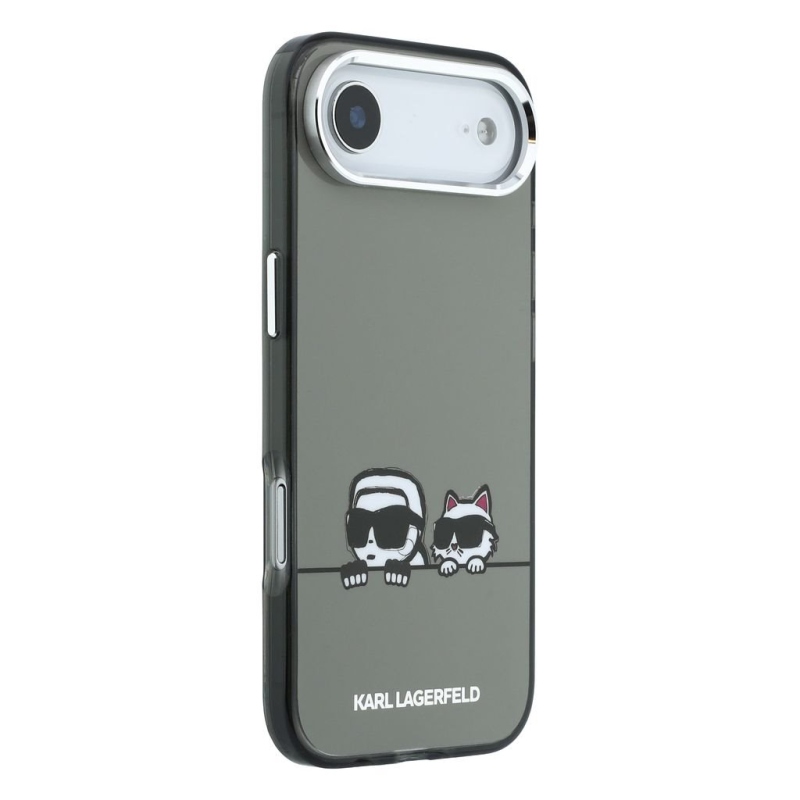 Karl Lagerfeld IML K&CH Heads Logo MagSafe Zadní Kryt pro iPhone Air Black