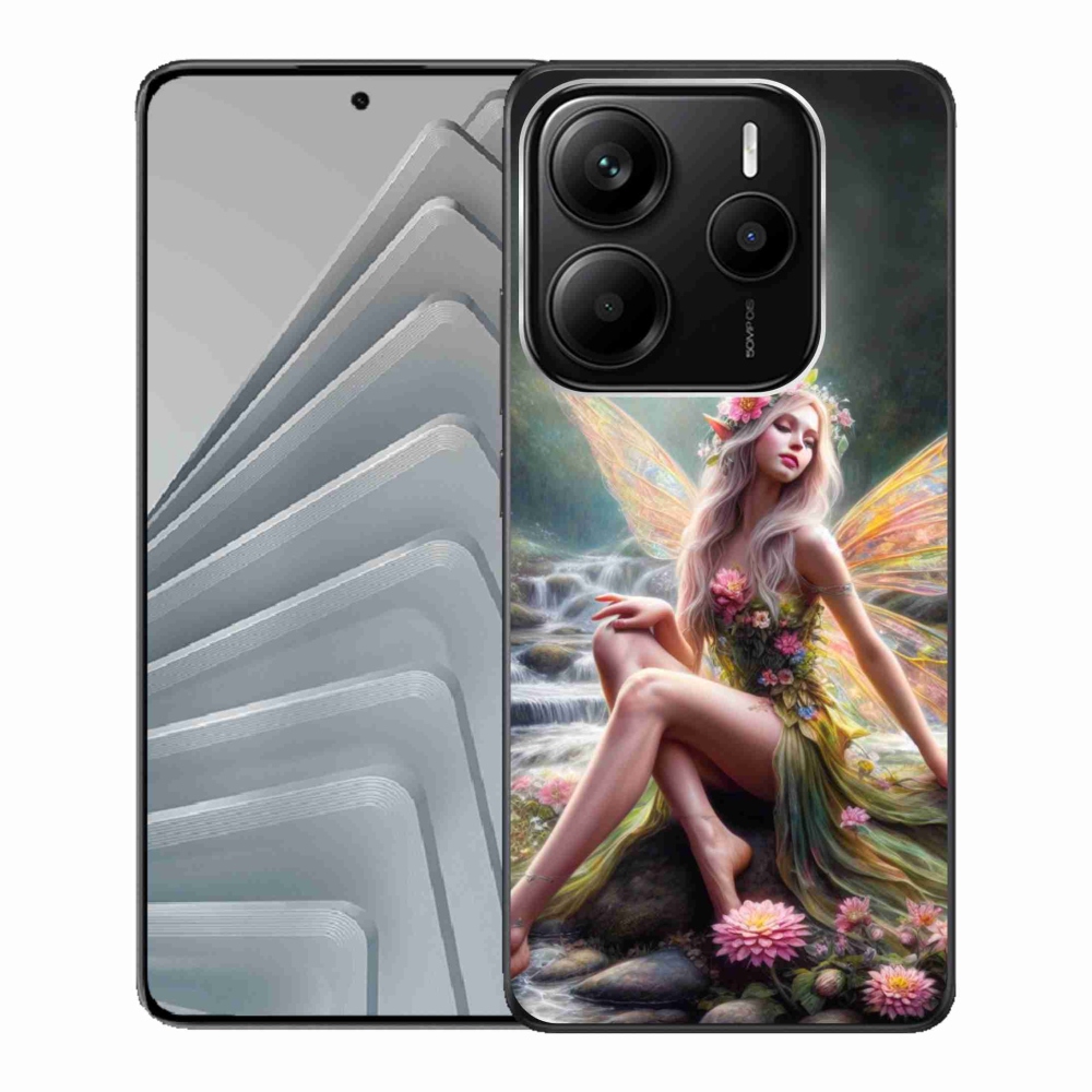 Gelový kryt mmCase na Xiaomi Redmi Note 14 5G - motýlí žena 1