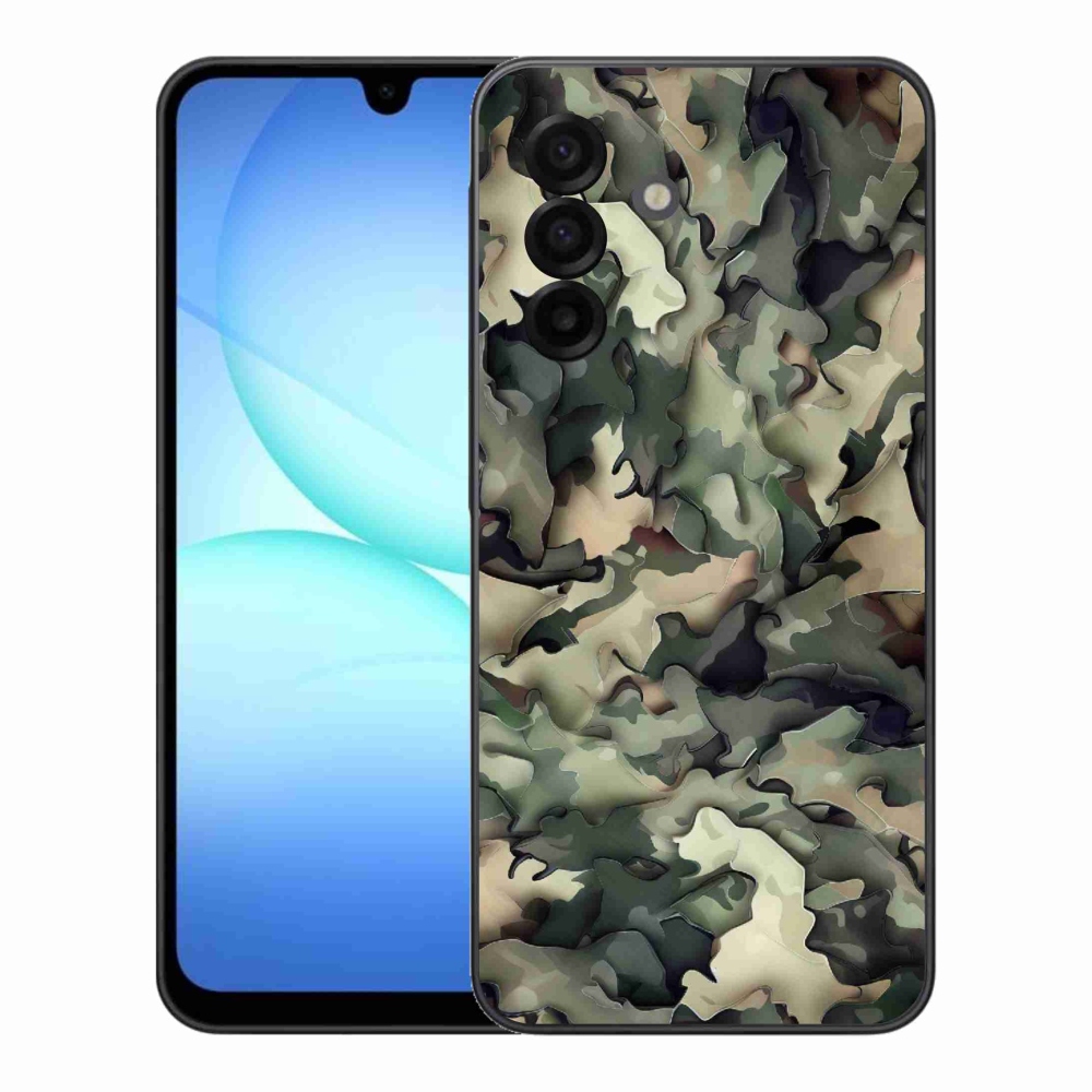 Gelový kryt mmCase na Samsung Galaxy A17 4G/5G - maskáčový vzor 9