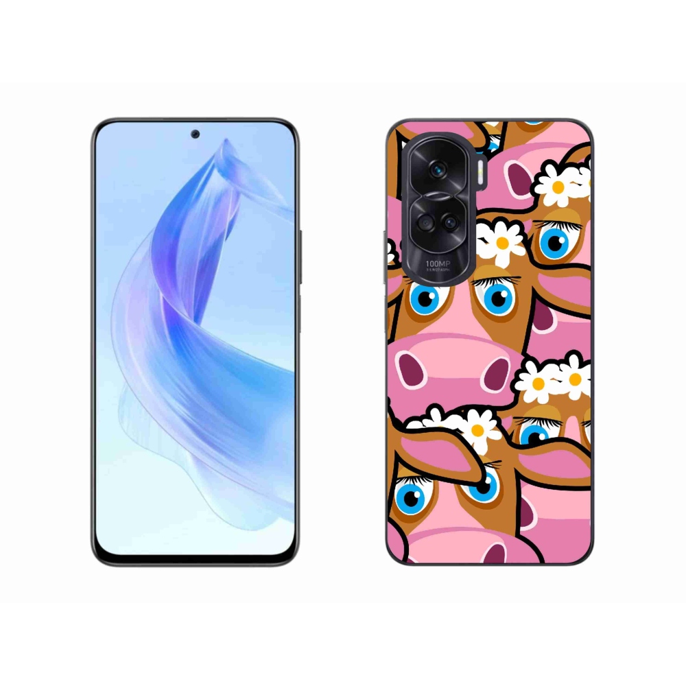 Gelový kryt mmCase na Honor 90 Lite - kreslené kravičky