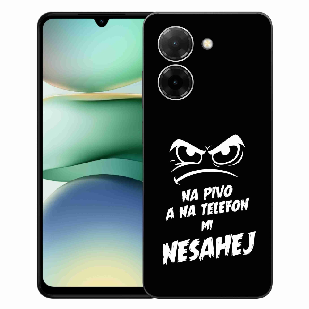 Gelový kryt mmCase na Xiaomi Redmi A5 (171.7x77.8x8.3mm) - pivní motiv 2 černé pozadí