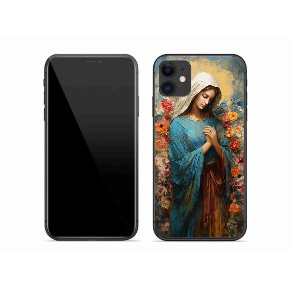 Gelový kryt mmCase na iPhone 11 - svatá žena