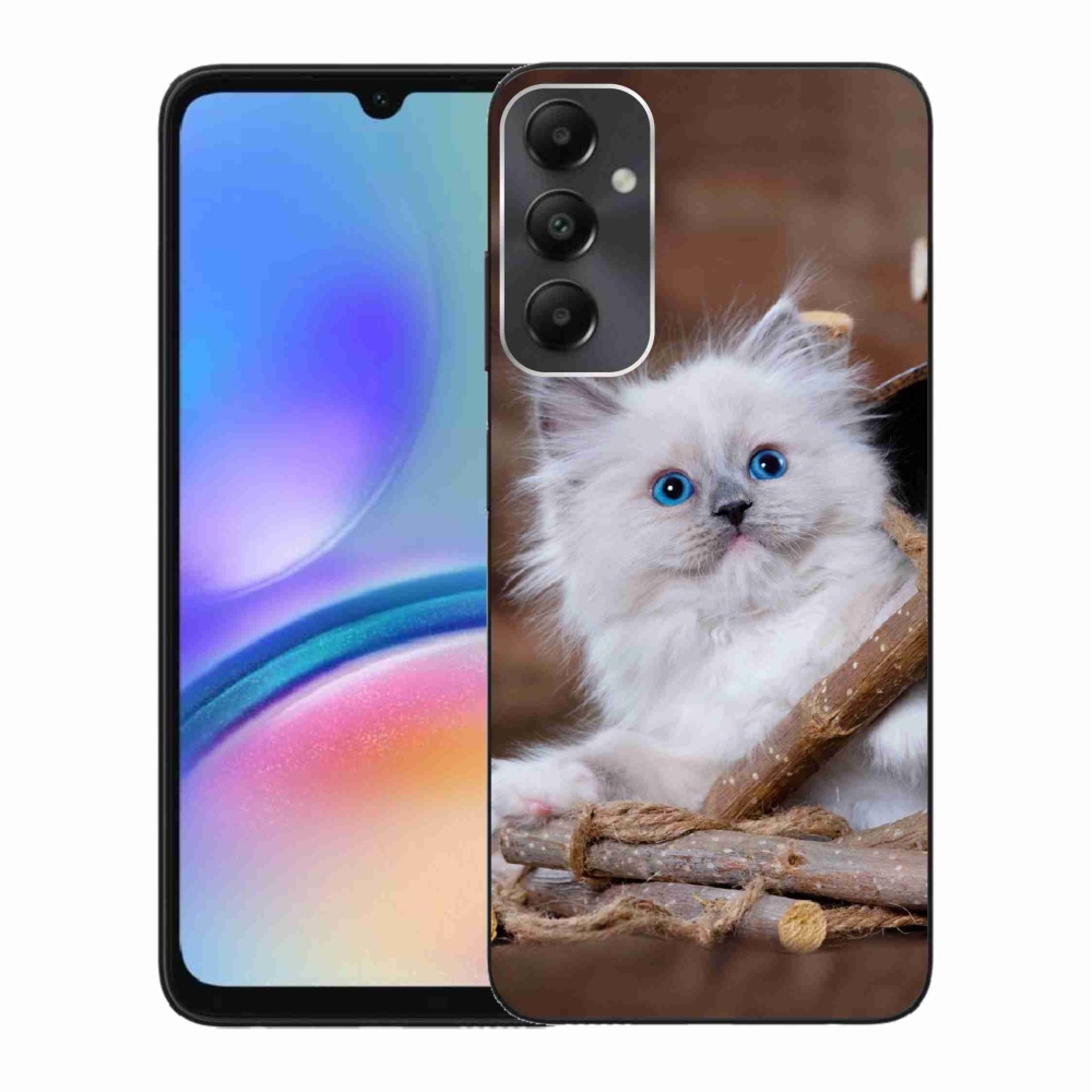Gelový kryt mmCase na Samsung Galaxy A05s - bílé kotě