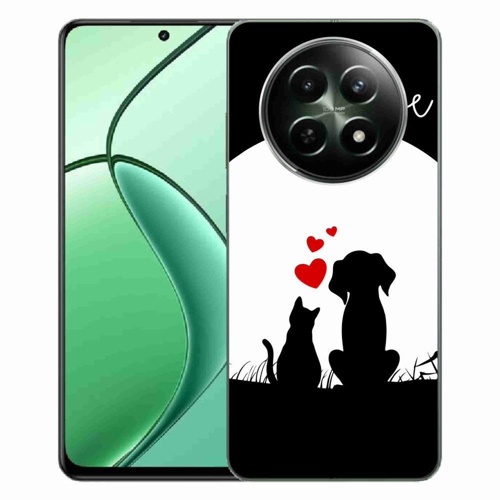 Gelový obal mmCase na Realme 12 5G/12x 5G - zvířecí láska