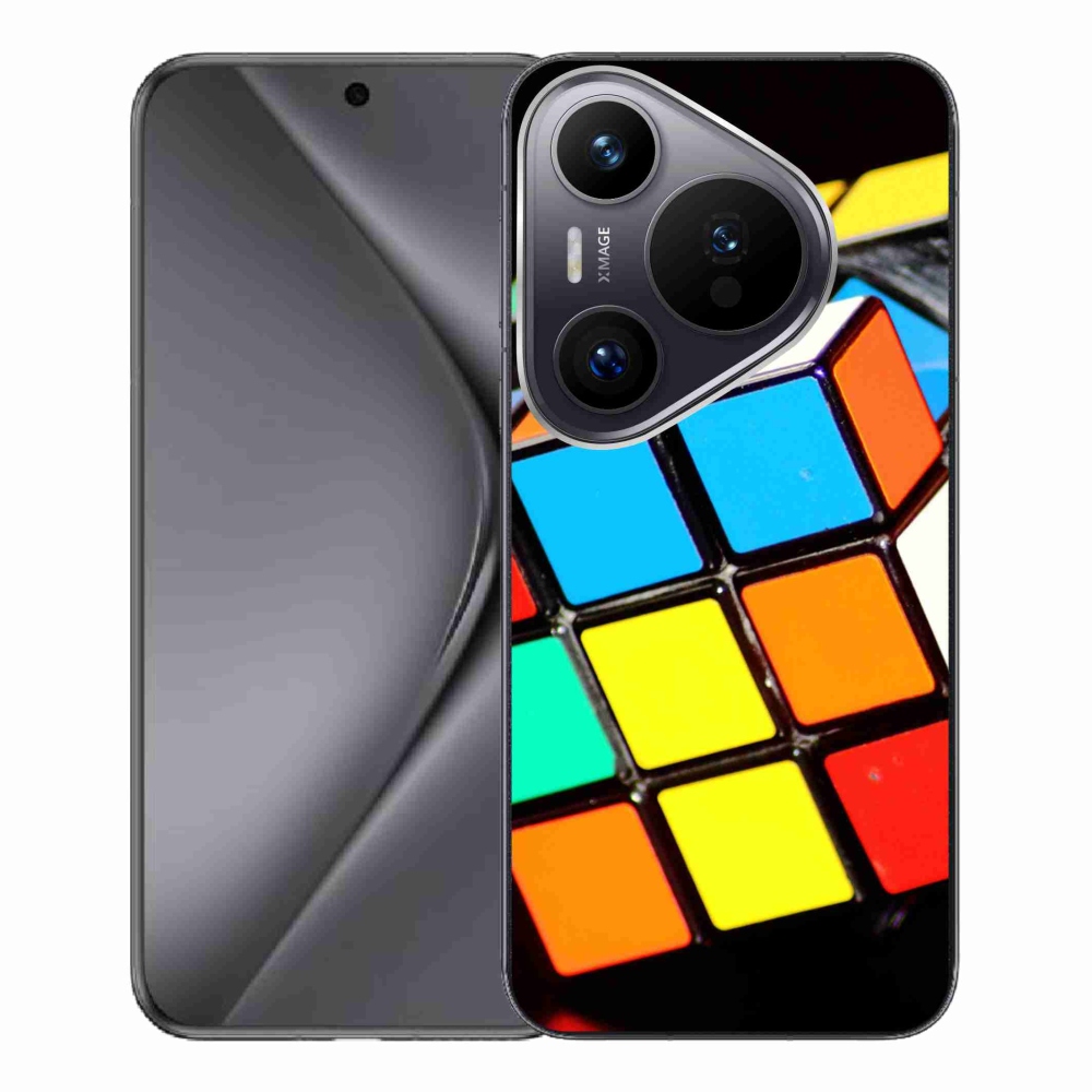 Gelový obal mmCase na Huawei Pura 70 Pro - rubikova kostka