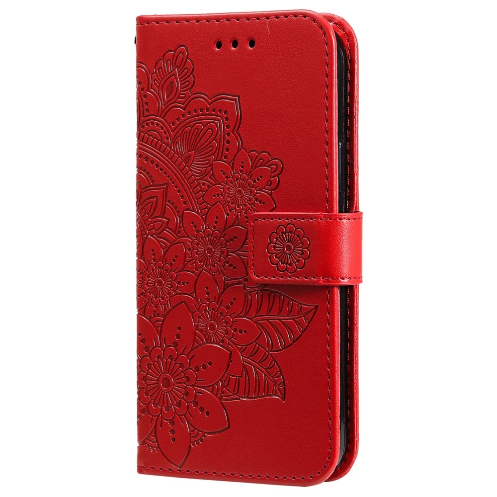 Mandala knížkové pouzdro na Xiaomi Poco X7 Pro 5G - červené