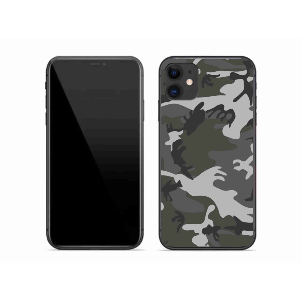 Gelový kryt mmCase na iPhone 11 - maskáčový vzor