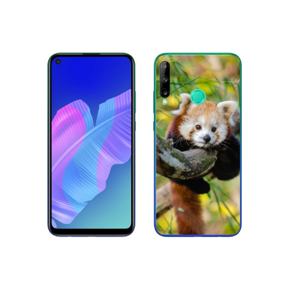 Gelový kryt mmCase na Huawei P40 Lite E - panda červená