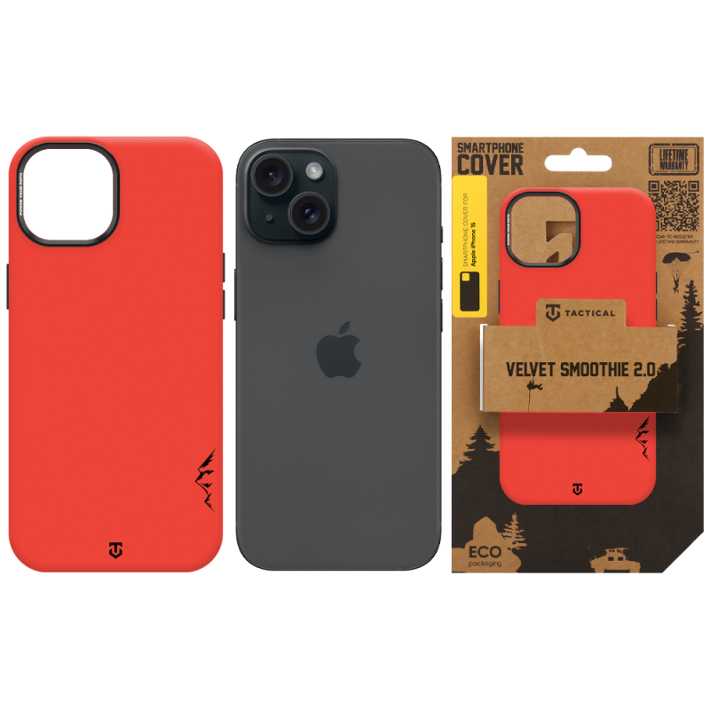 Tactical MagForce Velvet Smoothie 2.0 Kryt pro Apple iPhone 15 Chilli
