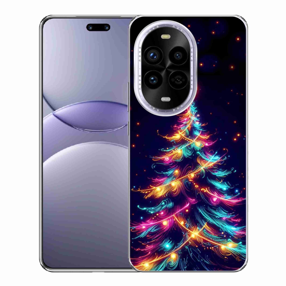 Gelový kryt mmCase na Huawei Nova 13 Pro 5G - neonový vánoční stromek