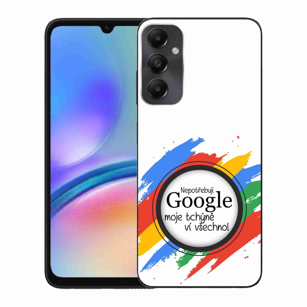 Gelový kryt mmCase na Samsung Galaxy A05s - tchýně ví všechno bílé pozadí