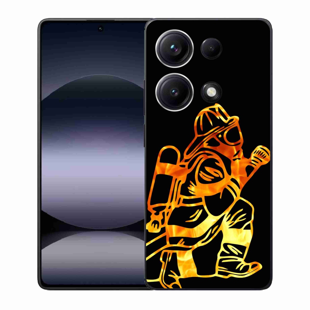 Gelový kryt mmCase na Xiaomi Redmi Note 14S - hasič 1