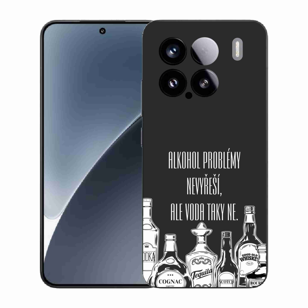 Gelový kryt mmCase na Xiaomi 15 - vtipný text černé pozadí