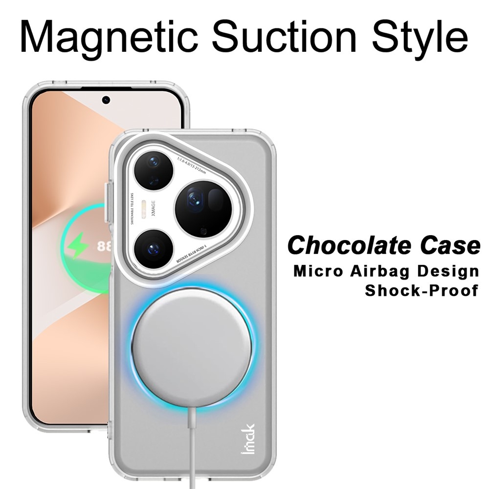 IMK candy gelový obal s MagSafe na Huawei Pura 80 Ultra - bílý