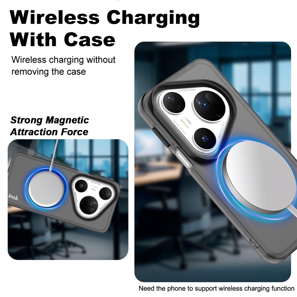 IMK candy gelový obal s MagSafe na Huawei Pura 80 Ultra - černý