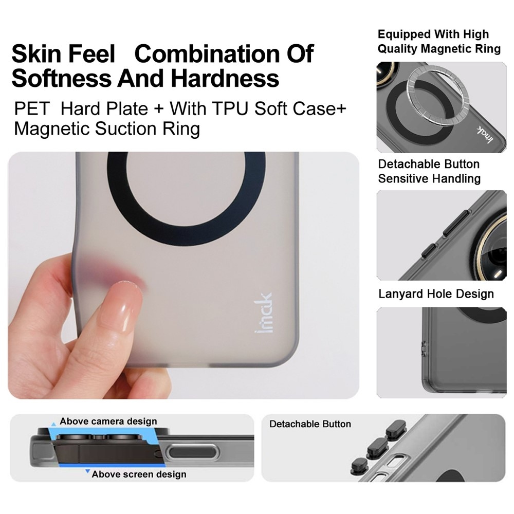 IMK candy gelový obal s MagSafe na Huawei Pura 80 Ultra - černý