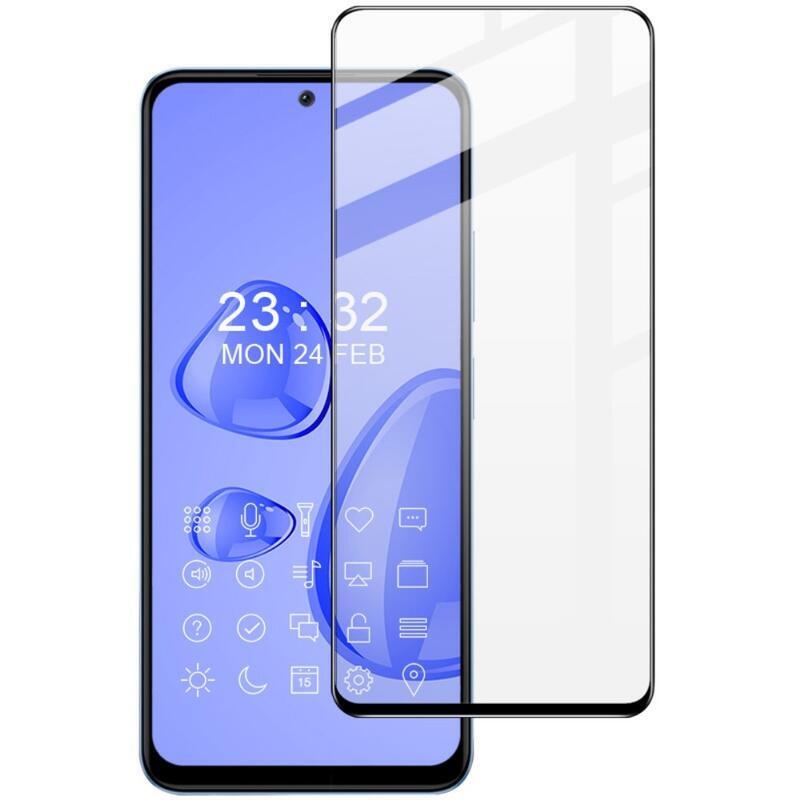 IMK celoplošné tvrzené sklo na Xiaomi Redmi Note 12 4G - černé