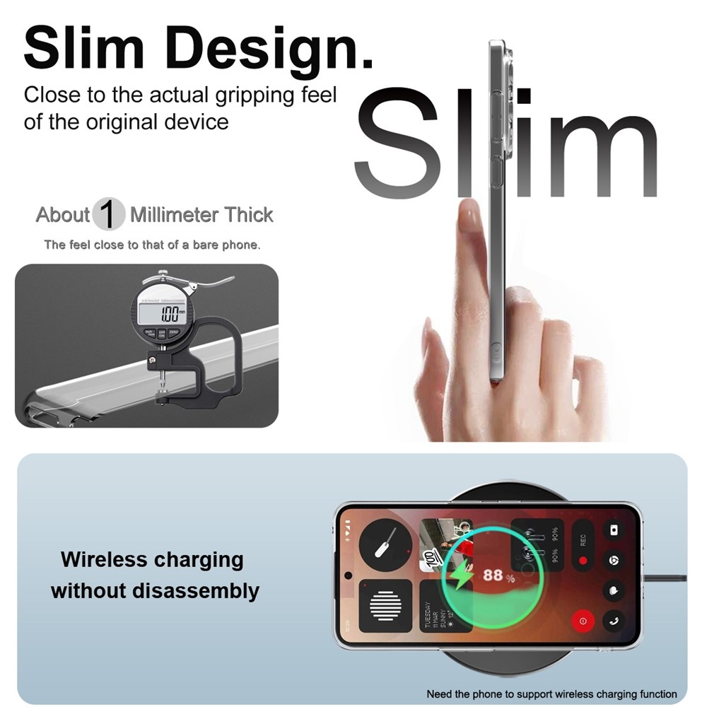 IMK gelový obal na mobil Nothing Phone (3a) - průhledný