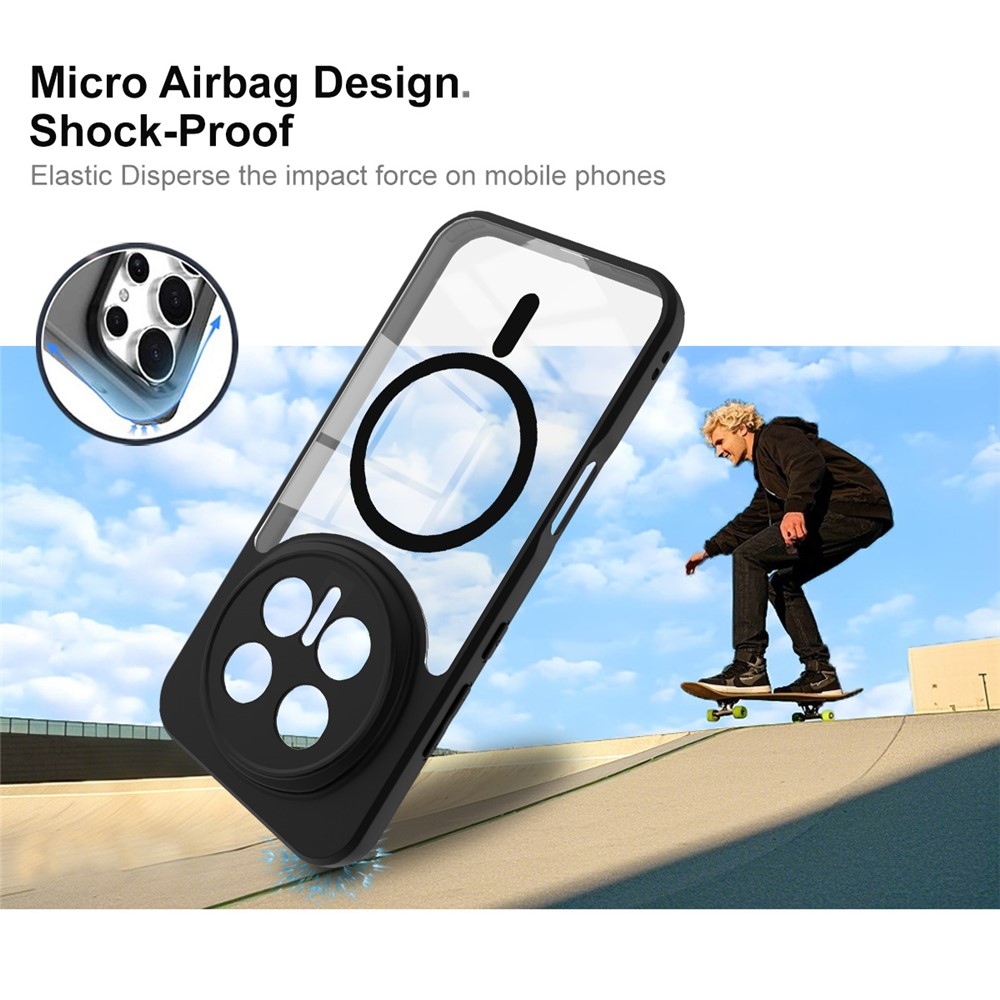 IMK gelový obal s podporou MagSafe na Honor Magic 8 Pro 5G - černý