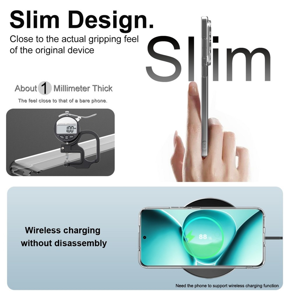 IMK průhledný gelový obal na Xiaomi Redmi Note 15 Pro+ 5G - průhledný