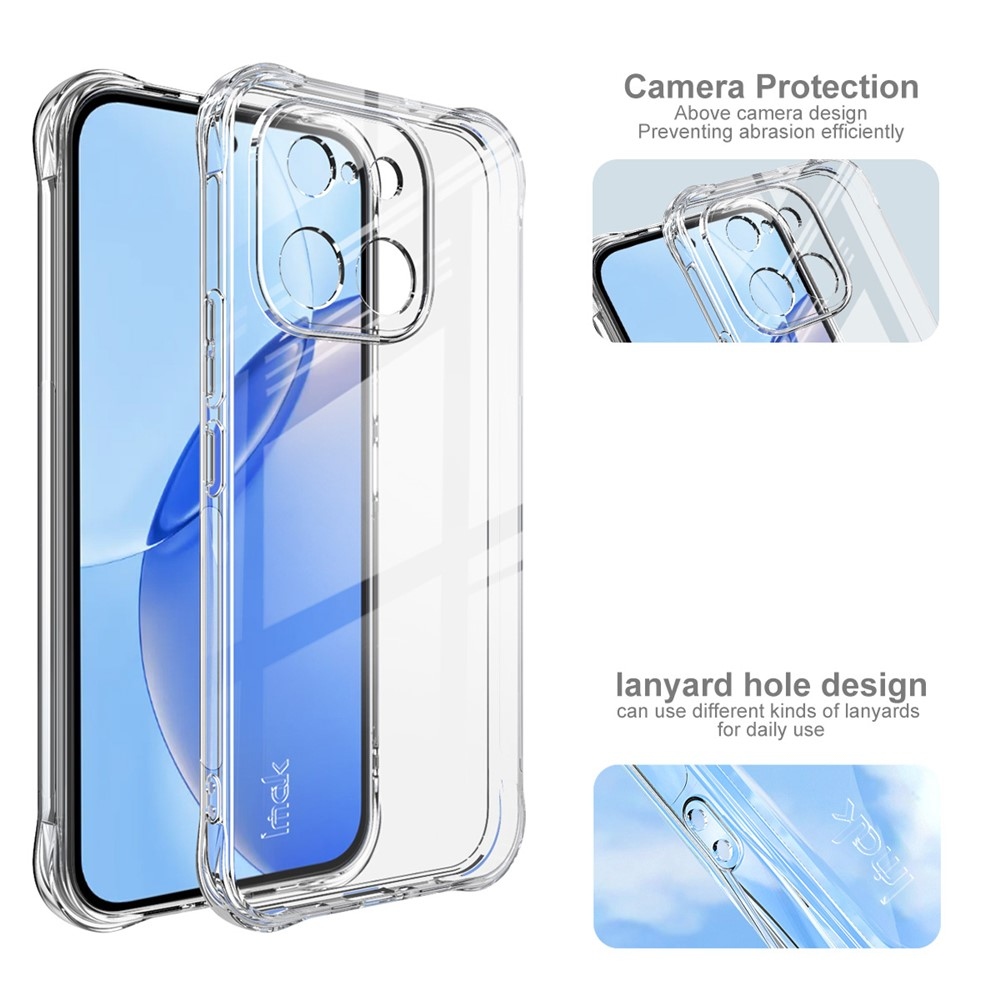 IMK průhledný gelový obal s vyztuženými rohy na Realme 16 Pro 5G - průhledný