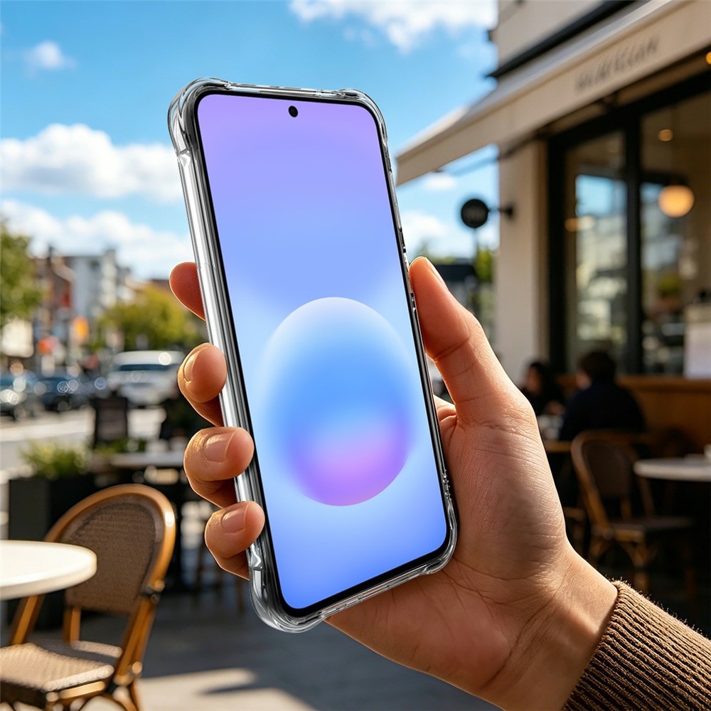 IMK průhledný gelový obal s vyztuženými rohy na Samsung Galaxy A27 - průhledný
