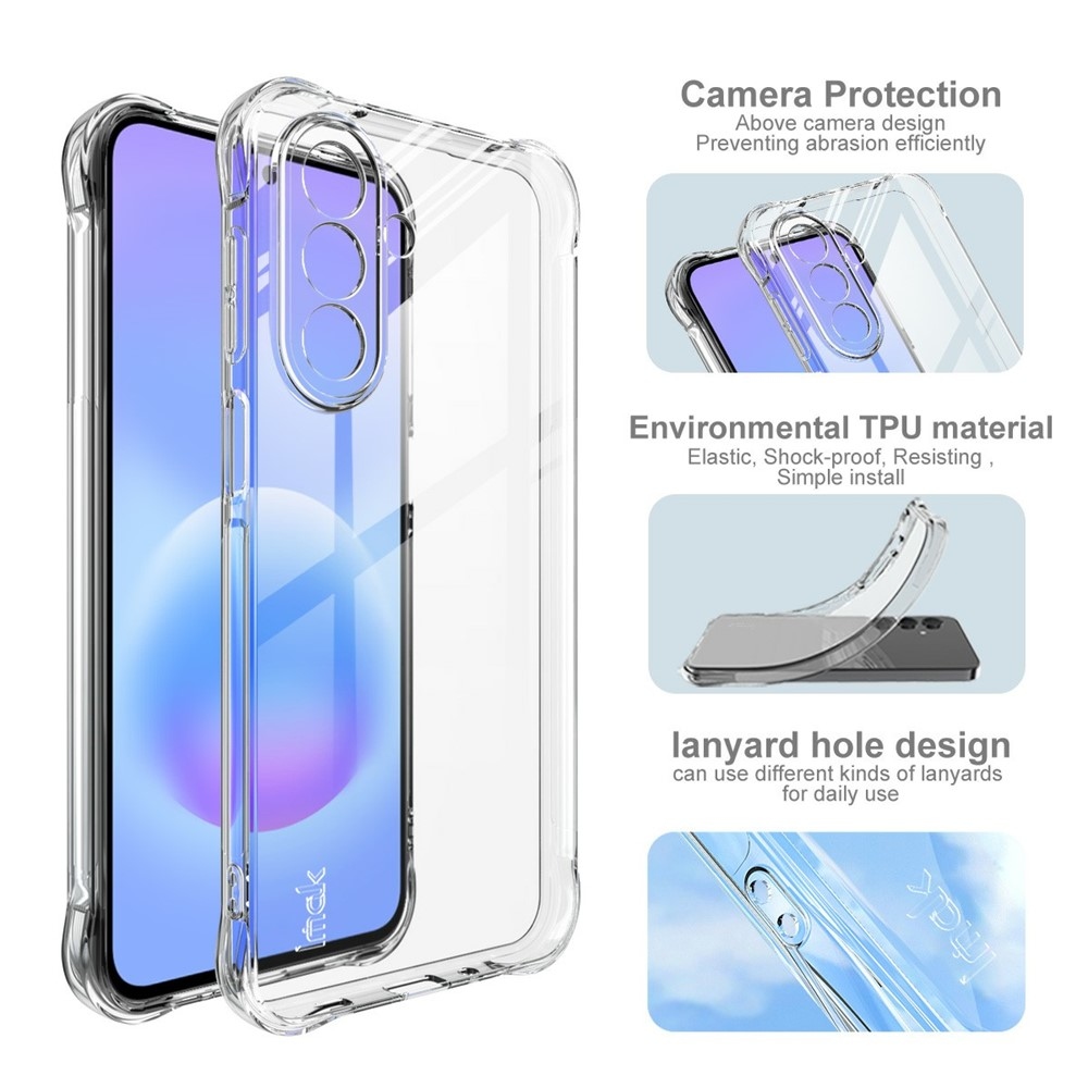 IMK průhledný gelový obal s vyztuženými rohy na Samsung Galaxy A27 - průhledný