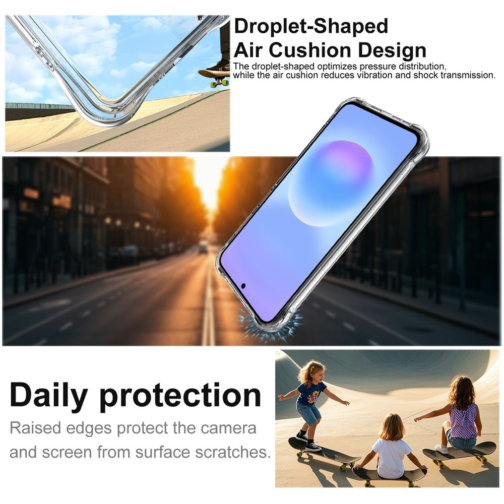 IMK průhledný gelový obal s vyztuženými rohy na Samsung Galaxy A27 - průhledný