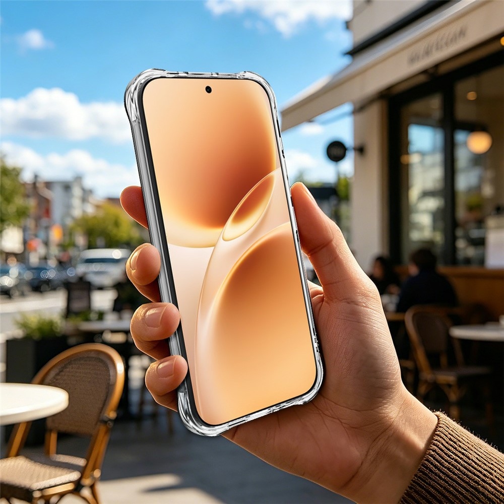 IMK průhledný gelový obal se zesílenými rohy na mobil Vivo V70 5G