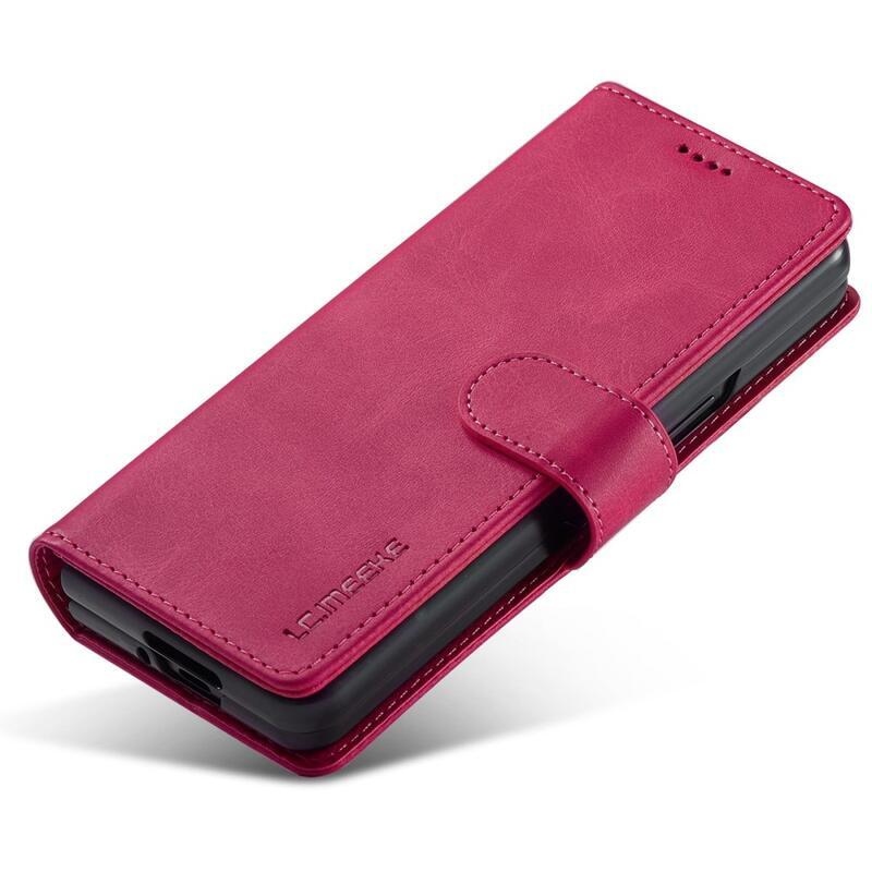 IMK PU kožené pouzdro pro mobil Samsung Galaxy Z Fold4 5G - rose