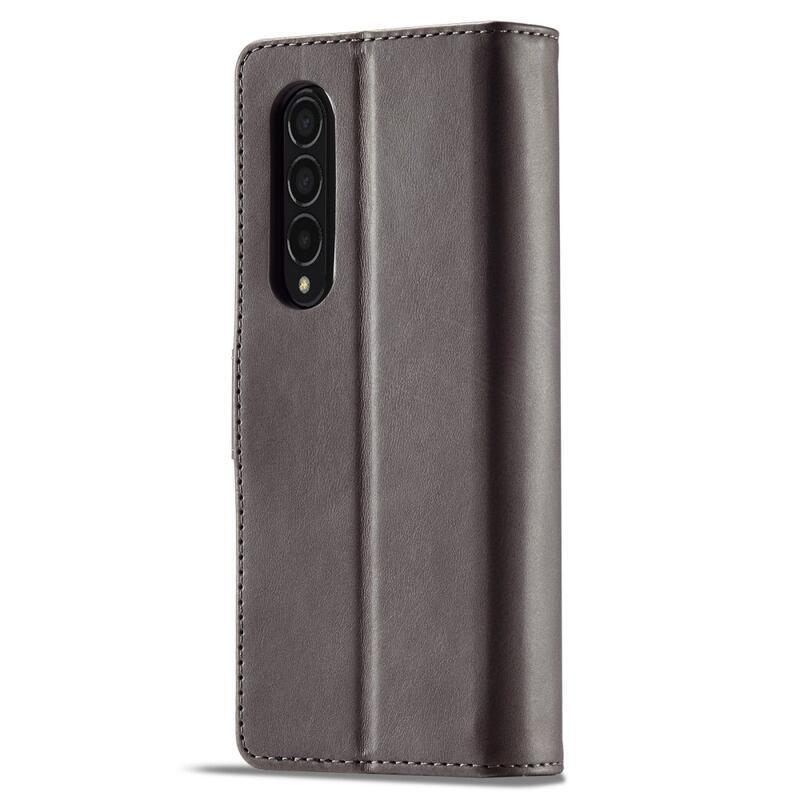 IMK PU kožené pouzdro pro mobil Samsung Galaxy Z Fold4 5G - šedé