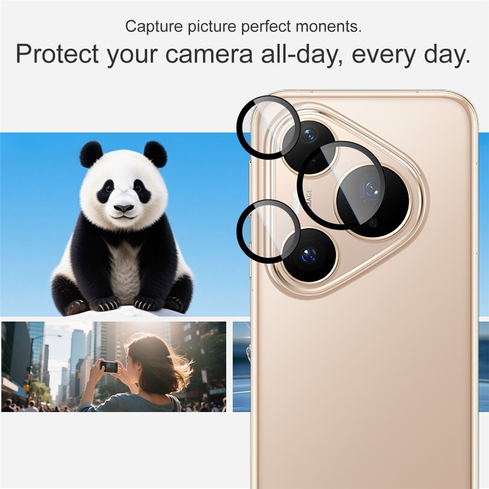 IMK sklo čočky fotoaparátu na Huawei Pura 80 Pro (samostatná skla) s aplikačním rámečkem