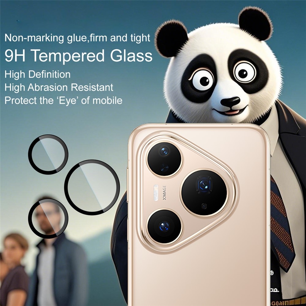 IMK sklo čočky fotoaparátu na Huawei Pura 80 Pro (samostatná skla) s aplikačním rámečkem