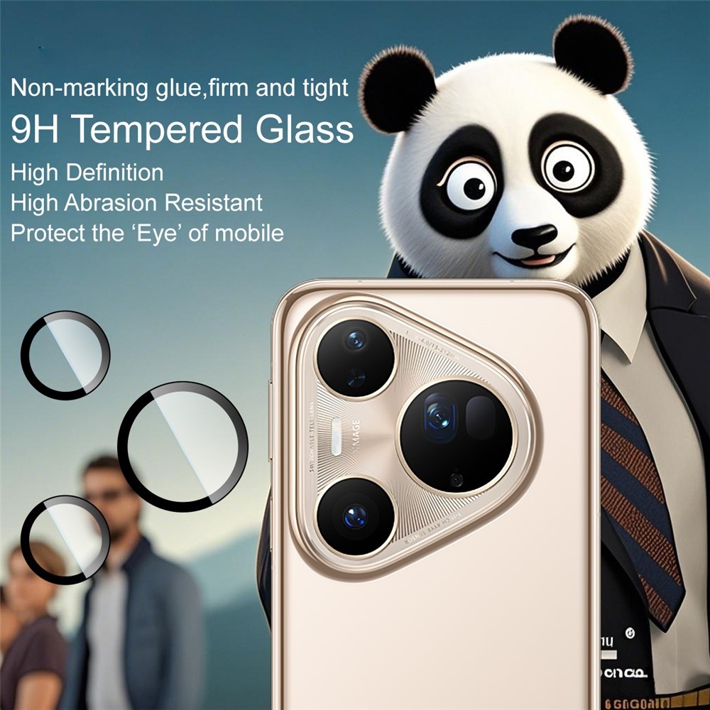 IMK sklo čočky fotoaparátu na Huawei Pura 80 Ultra (samostatná skla) s aplikačním rámečkem