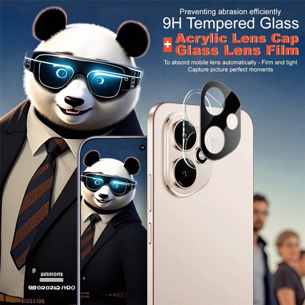 IMK sklo čočky fotoaparátu na mobil Honor 400 - černé