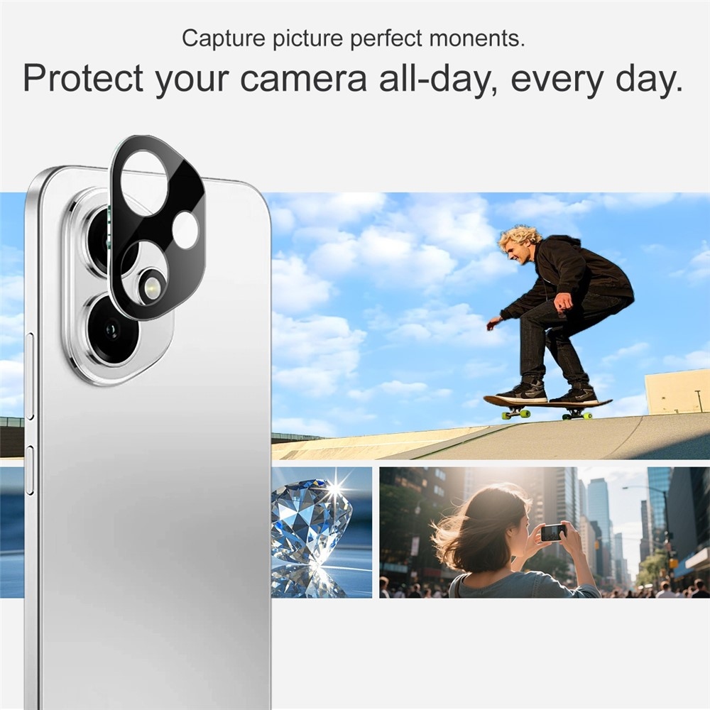 IMK sklo čočky fotoaparátu na mobil Honor 400 - černé