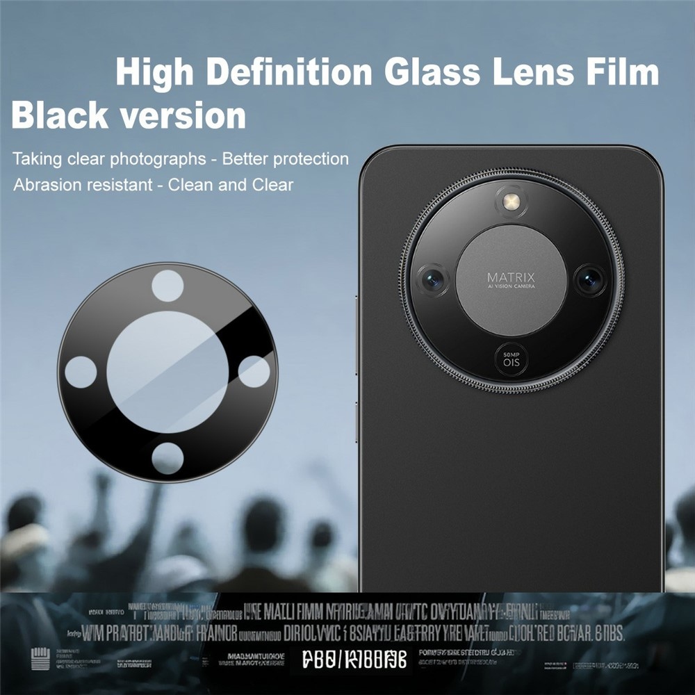 IMK sklo čočky fotoaparátu na mobil Honor Magic 8 Lite 5G - černé