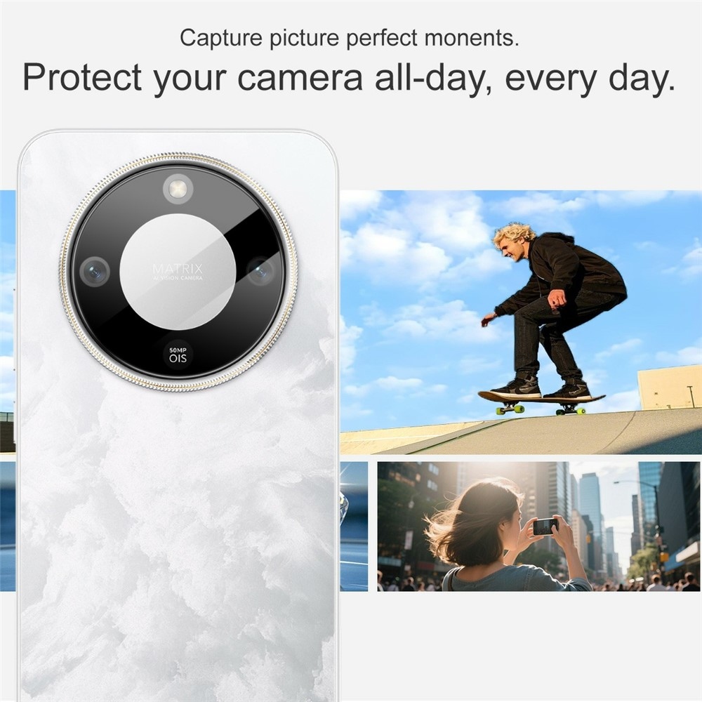 IMK sklo čočky fotoaparátu na mobil Honor Magic 8 Lite 5G - černé