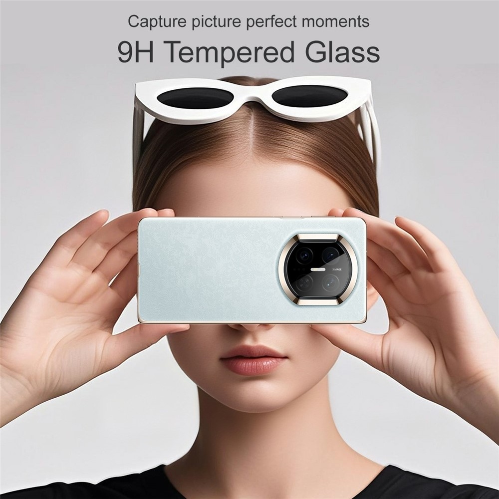 IMK sklo čočky fotoaparátu na mobil Huawei Mate X7 s aplikačním rámečkem - černé