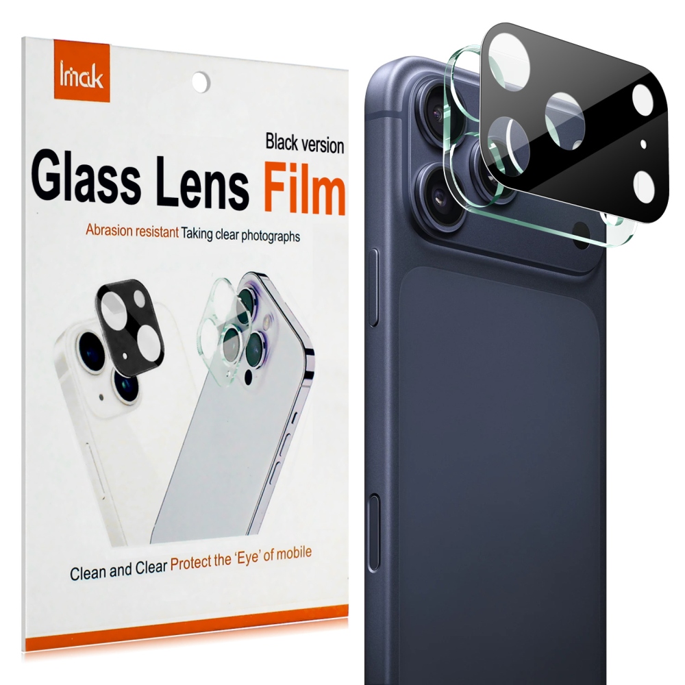 IMK sklo čočky fotoaparátu na mobil iPhone 18 Pro Max - černé