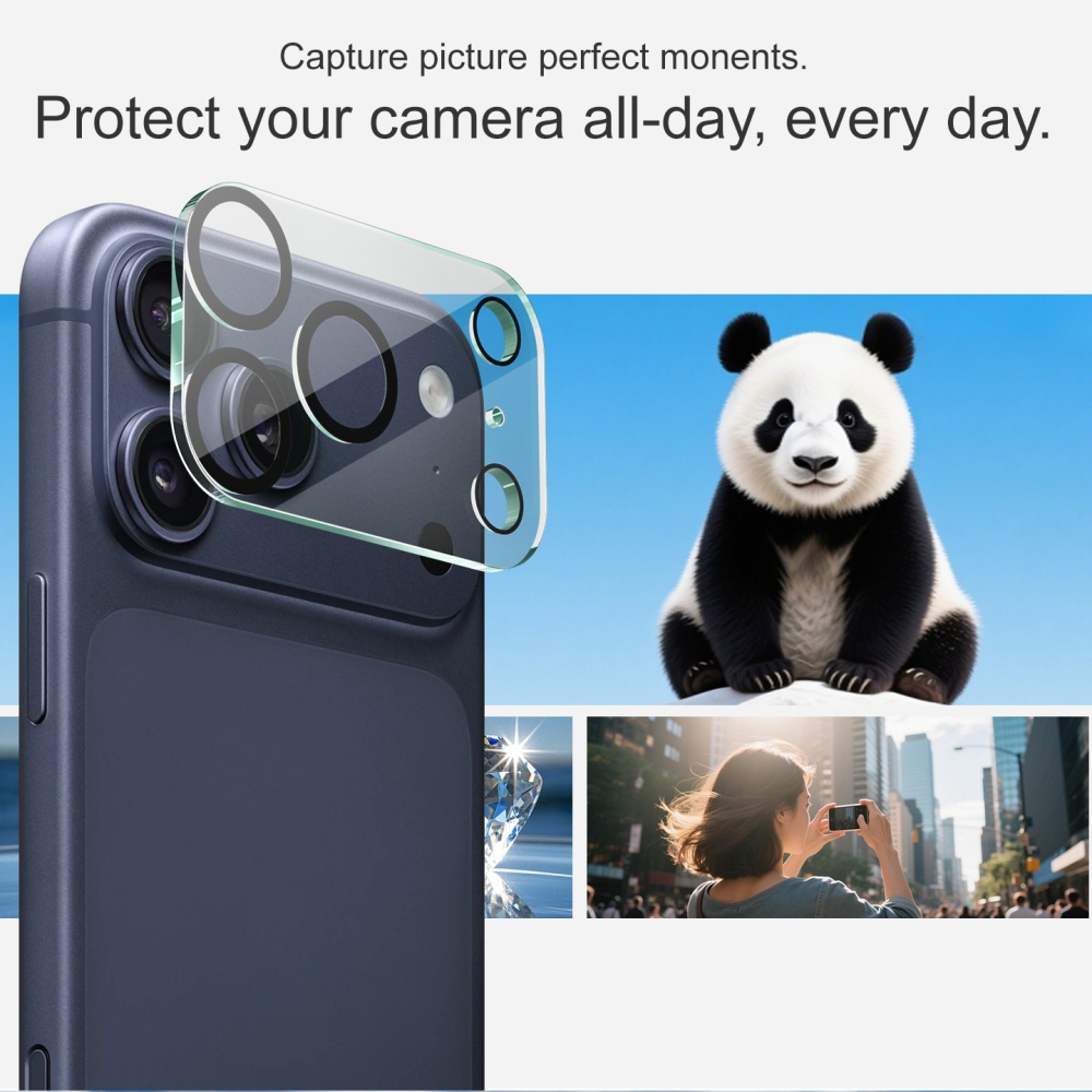 IMK sklo čočky fotoaparátu na mobil iPhone 18 Pro Max - černé kroužky