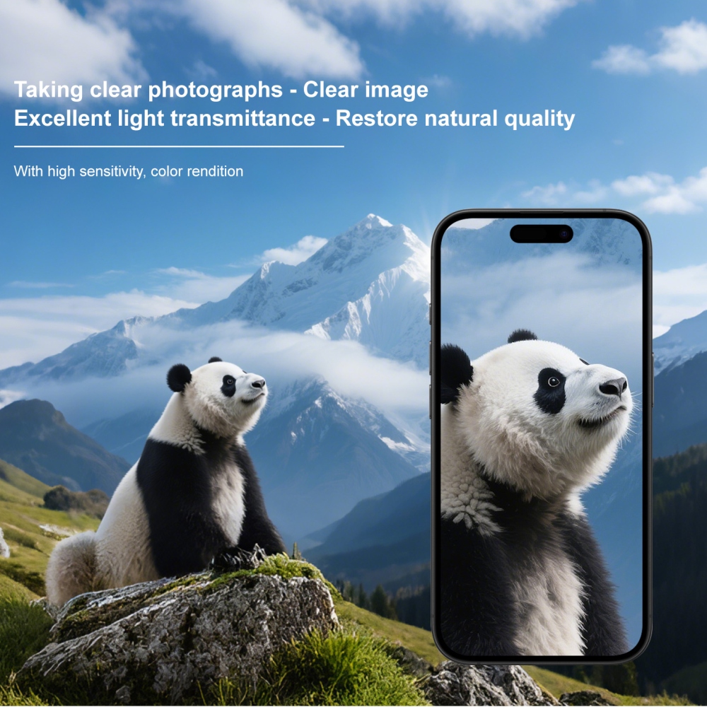 IMK sklo čočky fotoaparátu na mobil iPhone 18 Pro Max - černé kroužky
