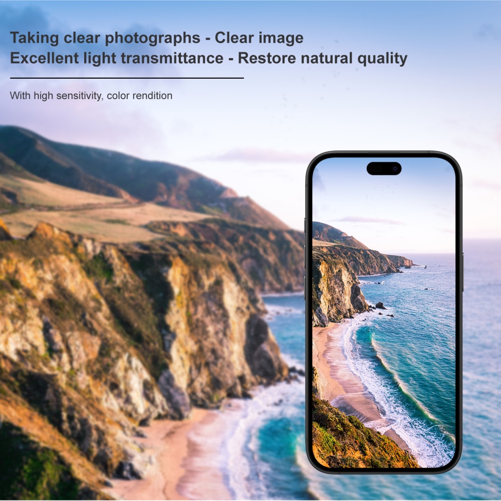 IMK sklo čočky fotoaparátu na mobil iPhone 18 Pro Max - černé
