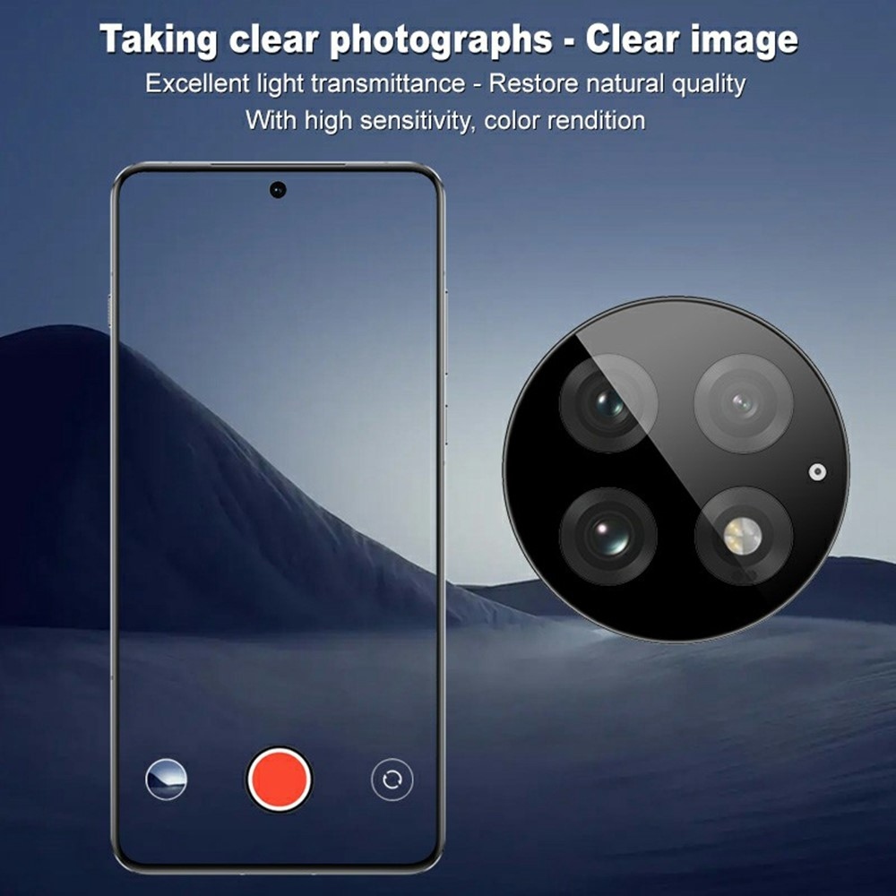 IMK sklo čočky fotoaparátu na mobil OnePlus 13 s aplikačním rámečkem - černé