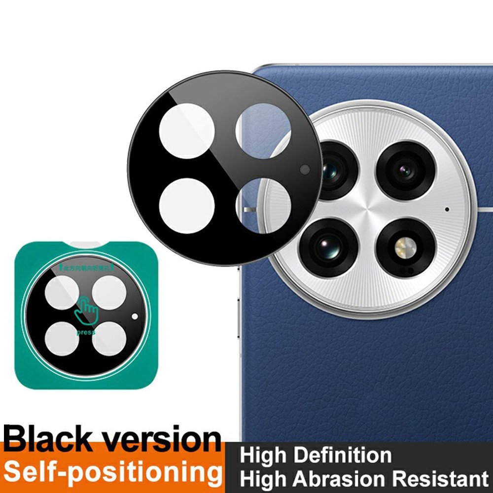 IMK sklo čočky fotoaparátu na mobil OnePlus 13 s aplikačním rámečkem - černé