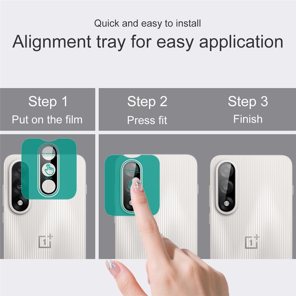 IMK sklo čočky fotoaparátu na mobil OnePlus Nord 5 5G - černé